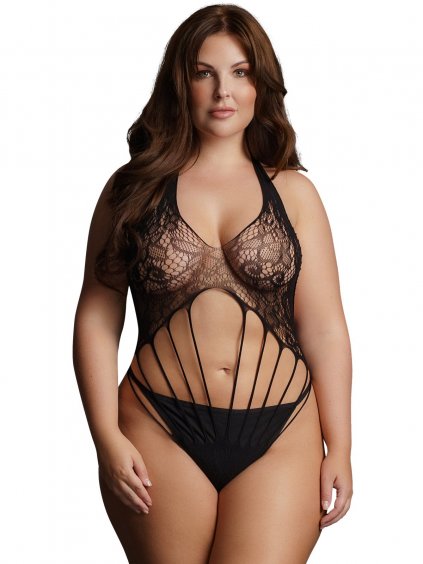 Krajkové body s pásky Le Désir  plus size