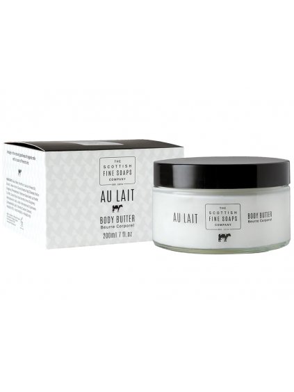 Tělové máslo v dóze Scottish Fine Soaps Au Lait  mléko, 200 ml