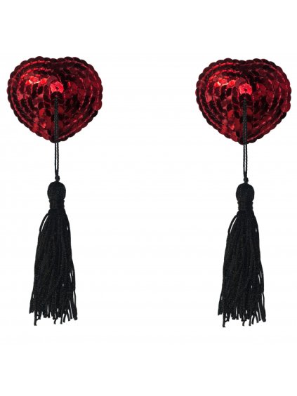 Samolepky na bradavky Burlesque Gipsy Red