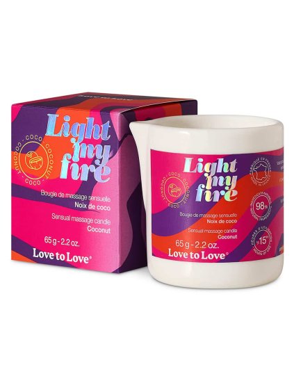 Masážní svíčka Light My Fire Coconut  65 g