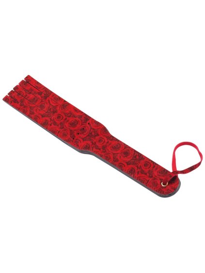 Dvojitá kožená plácačka Red Rosy