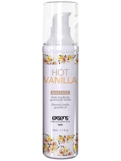 Hřejivý intimní masážní olej Exsens Hot Vanilla  50 ml