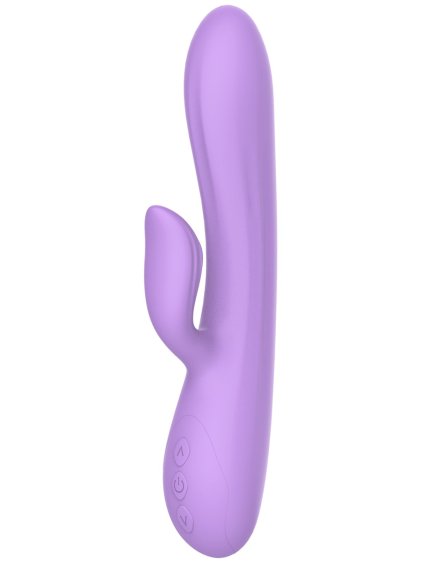 Vibrátor s králíčkem Essentials Purple Rain