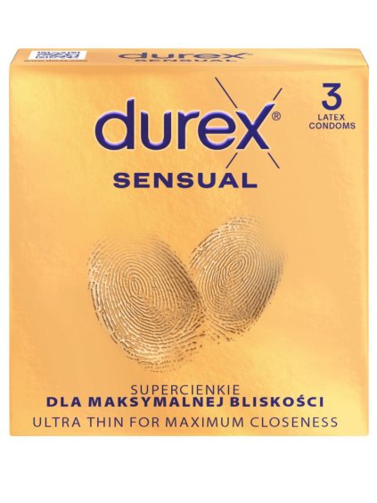 Ztenčené kondomy Durex Sensual  3 ks