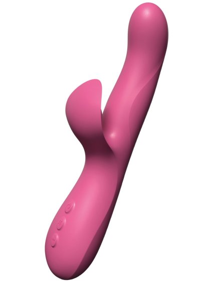 Přirážecí vibrátor s perličkami a králíčkem Venus II