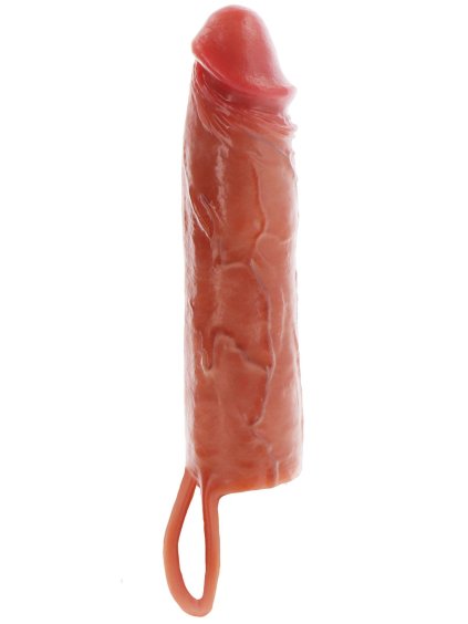 Zvětšovací návlek na penis Hydrated Skin 20 cm