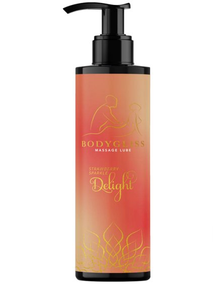 Masážní a lubrikační gel Strawberry Sparkle Delight  150 ml