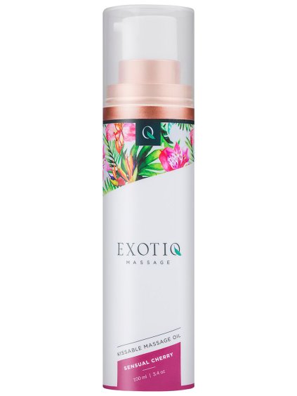Slíbatelný masážní olej Exotiq Sensual Cherry  100 ml