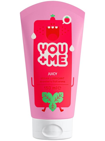 Vodní lubrikační gel s vůní jahod YOU+ME Juicy  150 ml