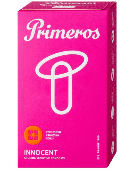 Ztenčené kondomy s vůní růží Primeros INNOCENT  12 ks