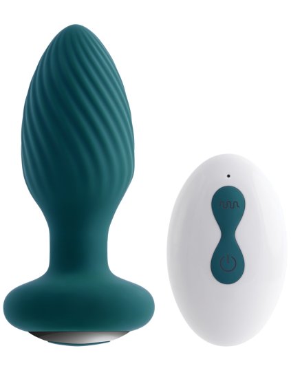 Vibrační a rotační anální kolík PLAYBOY Spinning Tail Teaser