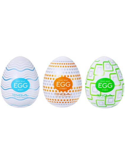Masturbační vajíčka TENGA Egg Standard Set 1  3 ks