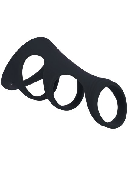 Silikonový postroj na penis a varlata Levelz