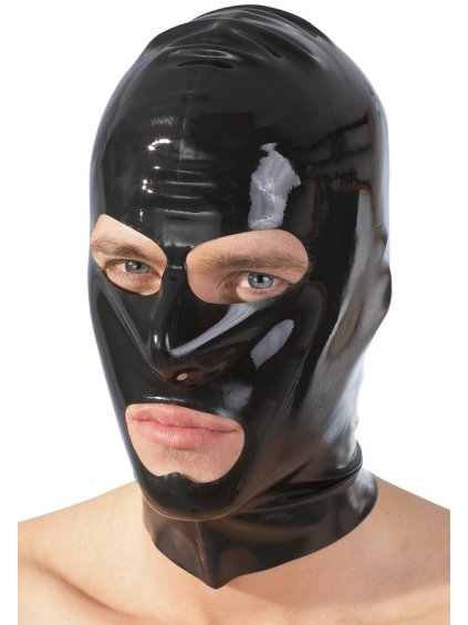 Latexová maska - černá, unisex