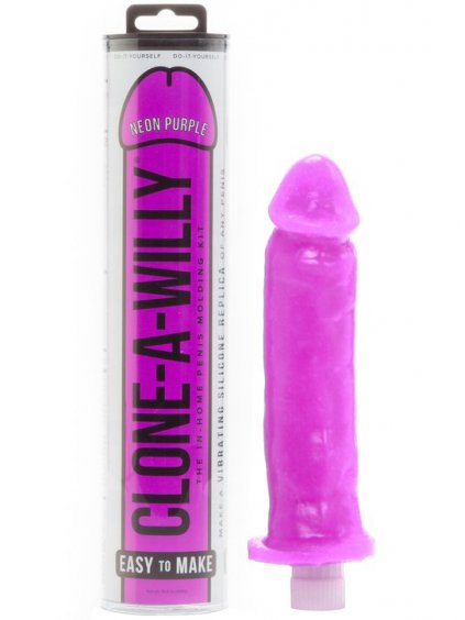 Sada pro odlitek penisu Clone-A-Willy Neon Purple  vibrátor