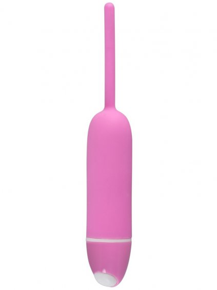 Vibrační silikonový dilatátor pro ženy  5 mm (růžový)