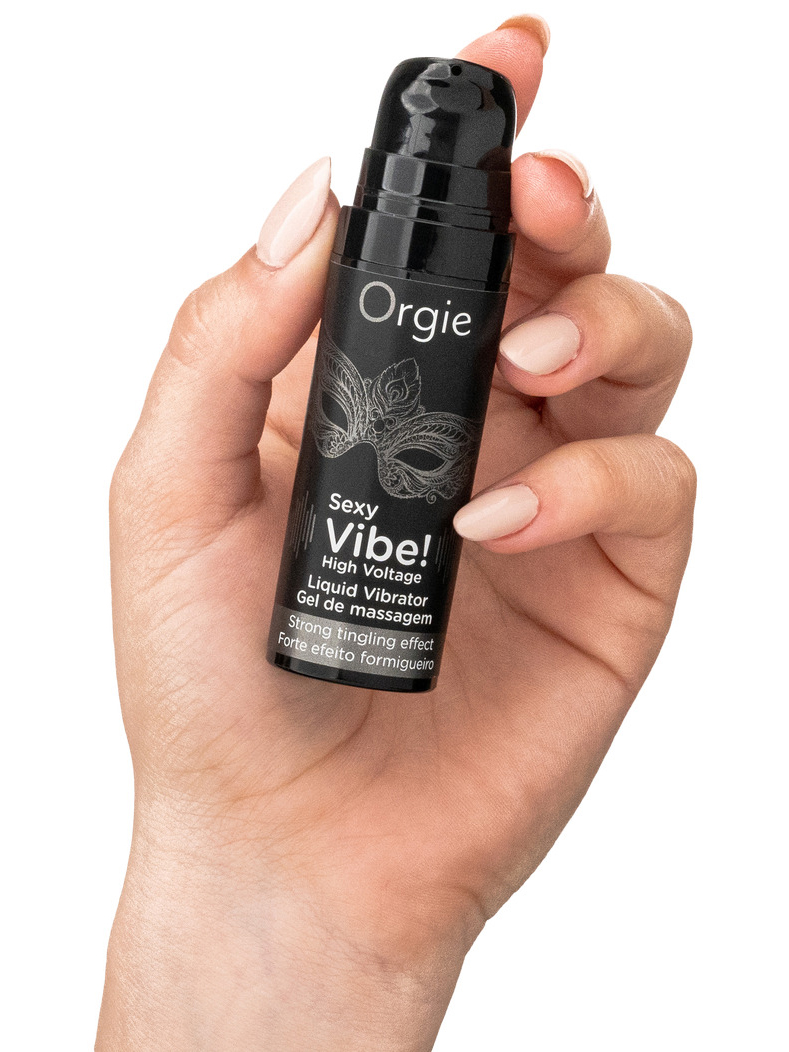 Stimulační gel s vibračním efektem Orgie Sexy Vibe! High Voltage  15 ml