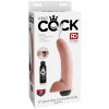 Stříkající realistické dildo s varlaty Pipedream King Cock 9"  21 cm