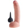 Stříkající realistické dildo s varlaty Pipedream King Cock 9"  21 cm