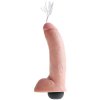 Stříkající realistické dildo s varlaty Pipedream King Cock 9"  21 cm