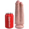 Realistické dildo Pipedream King Cock Two Cocks One Hole 7"