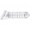 Stimulační návlek na penis Renegade RIBBED EXTENSION  transparentní