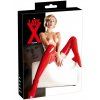 Latexové punčochy LATE X, červené (Velikost S/M)