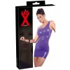 Extravagantní latexové minišaty LATE X  fialové