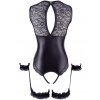 Body s otevřeným rozkrokem a odhalenými ňadry + pouta Cottelli BONDAGE