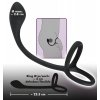 Stimulátor prostaty s kroužky na penis a varlata Black Velvets  (anal lock)