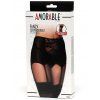 Vysoký podvazkový pás + punčochy a tanga Amorable (Velikost S/M)