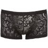 Průsvitné pánské boxerky s natištěným abstraktním motivem