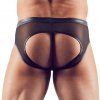 Průsvitné jocksy s lesklými detaily (Velikost S)