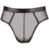 Průsvitné jocksy s lesklými detaily (Velikost S)