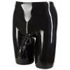 Latexové šortky s kapsou na penis a varlata LATE X (Velikost S)