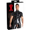 Latexové tričko s krátkými rukávy a zipem LATE X