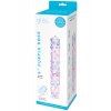 Skleněné dildo Gläs Purple Rose Nubby  18 cm