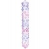 Skleněné dildo Gläs Purple Rose Nubby  18 cm