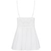 Sněhově bílý babydoll s krajkou + tanga Obsessive