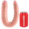 Dvojité realistické dildo Pipedream King Cock Large Double Trouble  21 cm