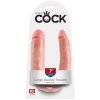 Dvojité realistické dildo Pipedream King Cock Large Double Trouble  21 cm