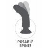 Tvarovatelný vibrátor s odnímatelnou přísavkou King Cock 9"  25 cm