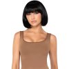 Paruka s ofinou Short Natural Bob  černá, krátká (mikádo)