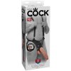 Dutý připínací penis 12" Hollow Strap-On Suspender System