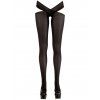Neprůsvitné punčochové kalhoty s otevřeným rozkrokem Cottelli (Velikost S/M)