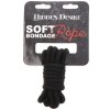 Lano na bondage Hidden Desire, 3 m  (černé)