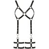 Kožený řemínkový postroj s popruhy na stehna ZADO