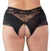 Krajkové kalhotky s perlovým řetízkem v rozkroku Cottelli (Velikost L)