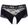 Krajkové kalhotky s perlovým řetízkem v rozkroku Cottelli (Velikost L)