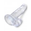 Dildo s varlaty a přísavkou King Cock Clear 7"  20,3 cm